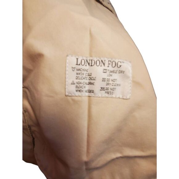 Very Nice Vintage Men's London Fog Hooded Wind Breaker Jacket Cream/Bone Size 2X - Picture 6 of 8